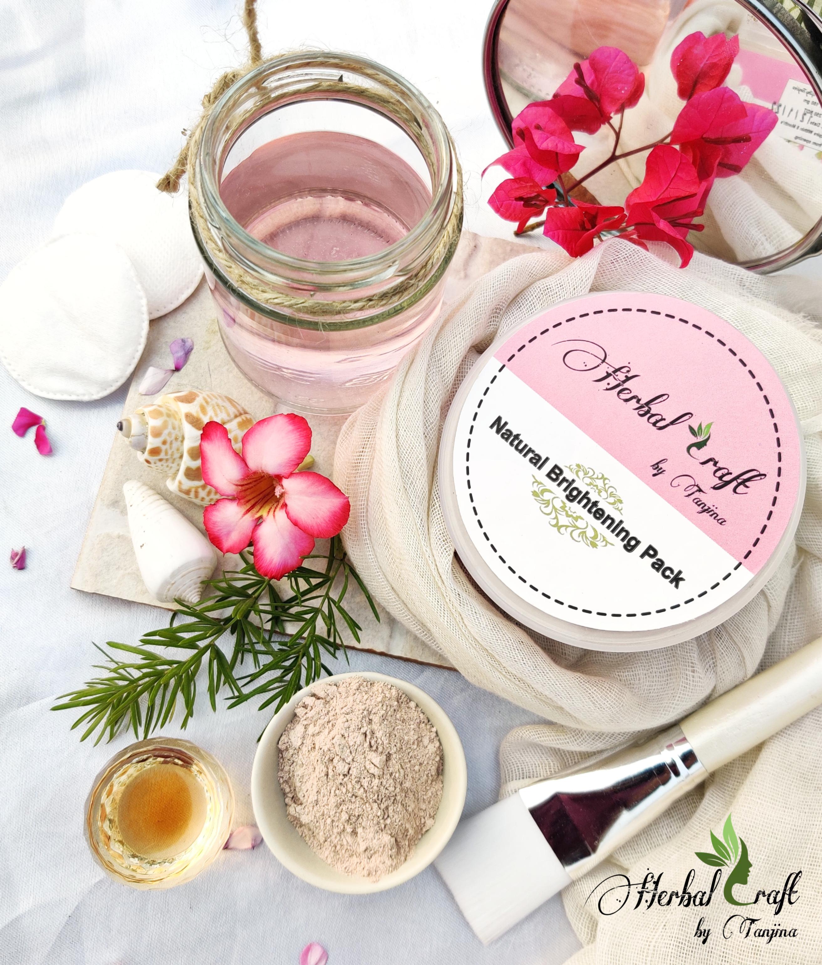 Natural brightening face pack