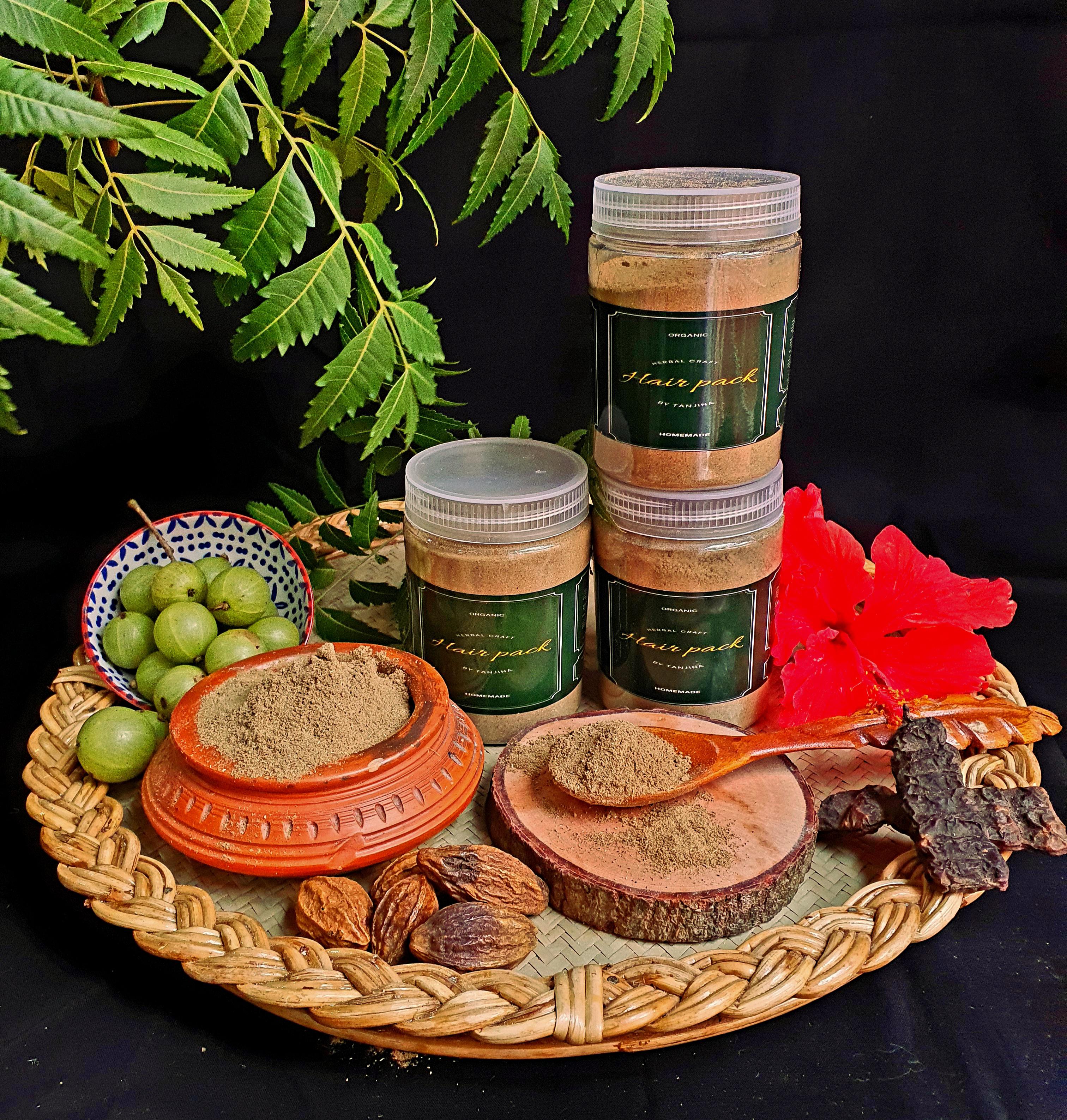 Herbal hair pack