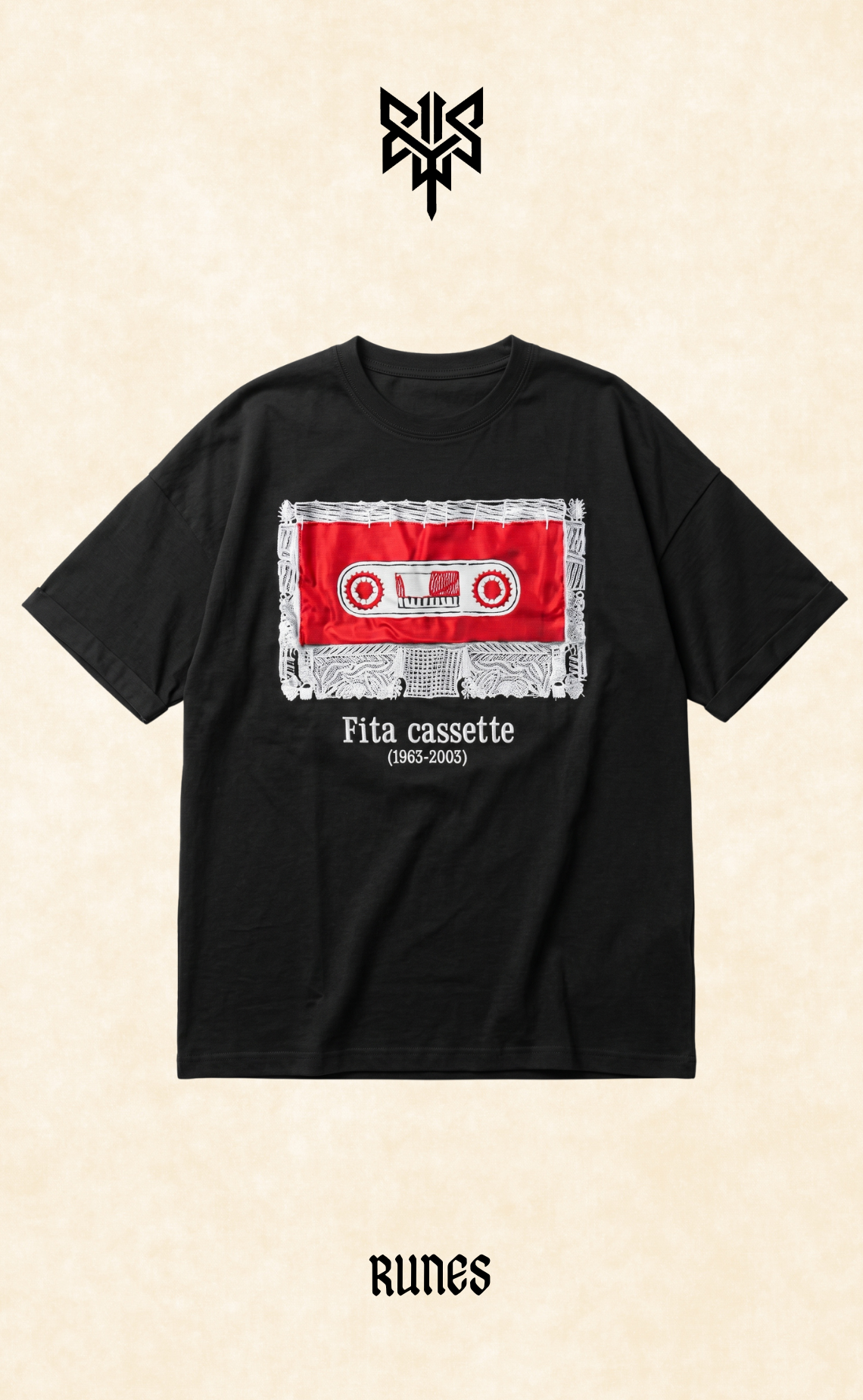 Fita Cassette (1963 - 2003) Drop Shoulder thumbnail 1