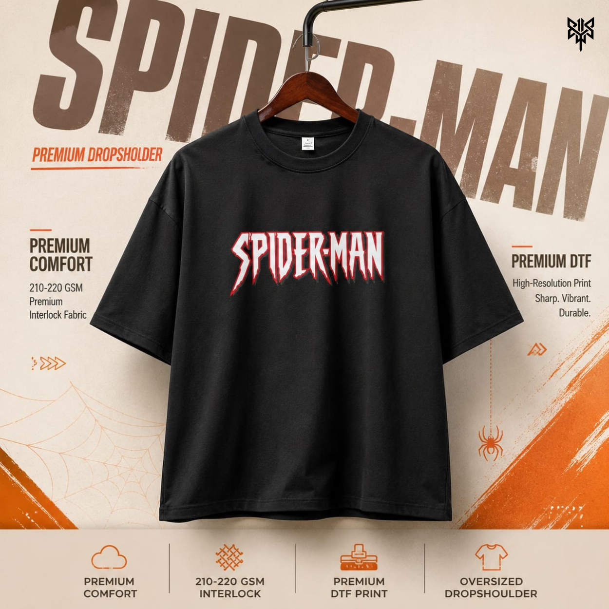 Spider Man Premium Drop Shoulder