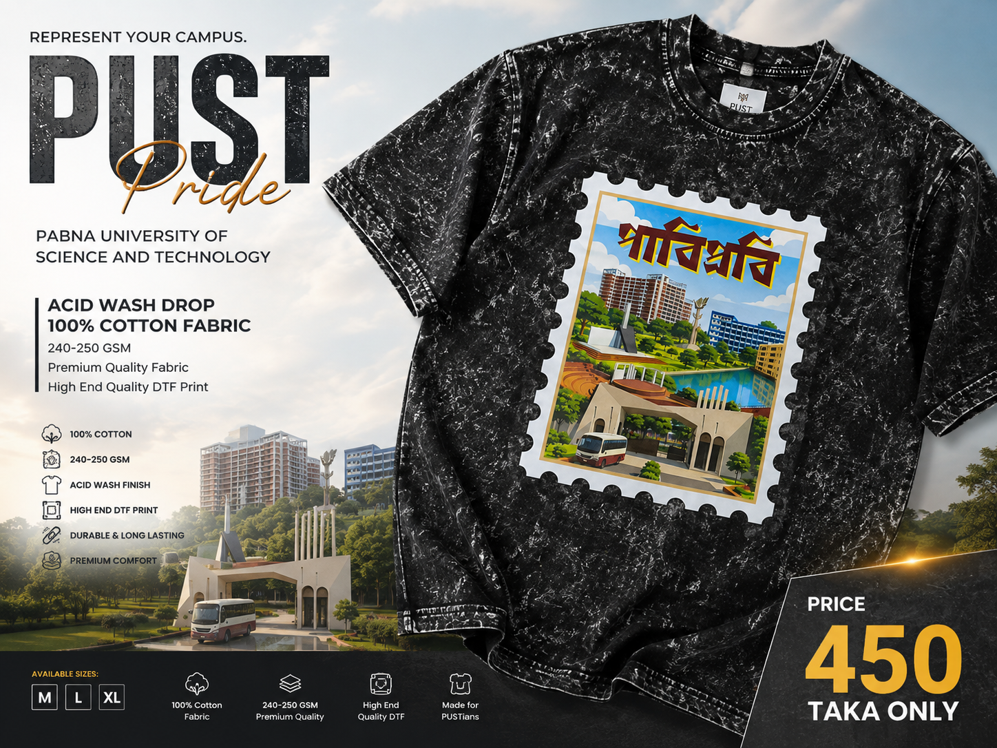 PUST Acid Wash Dropshoulder [Pre-Order] thumbnail 2