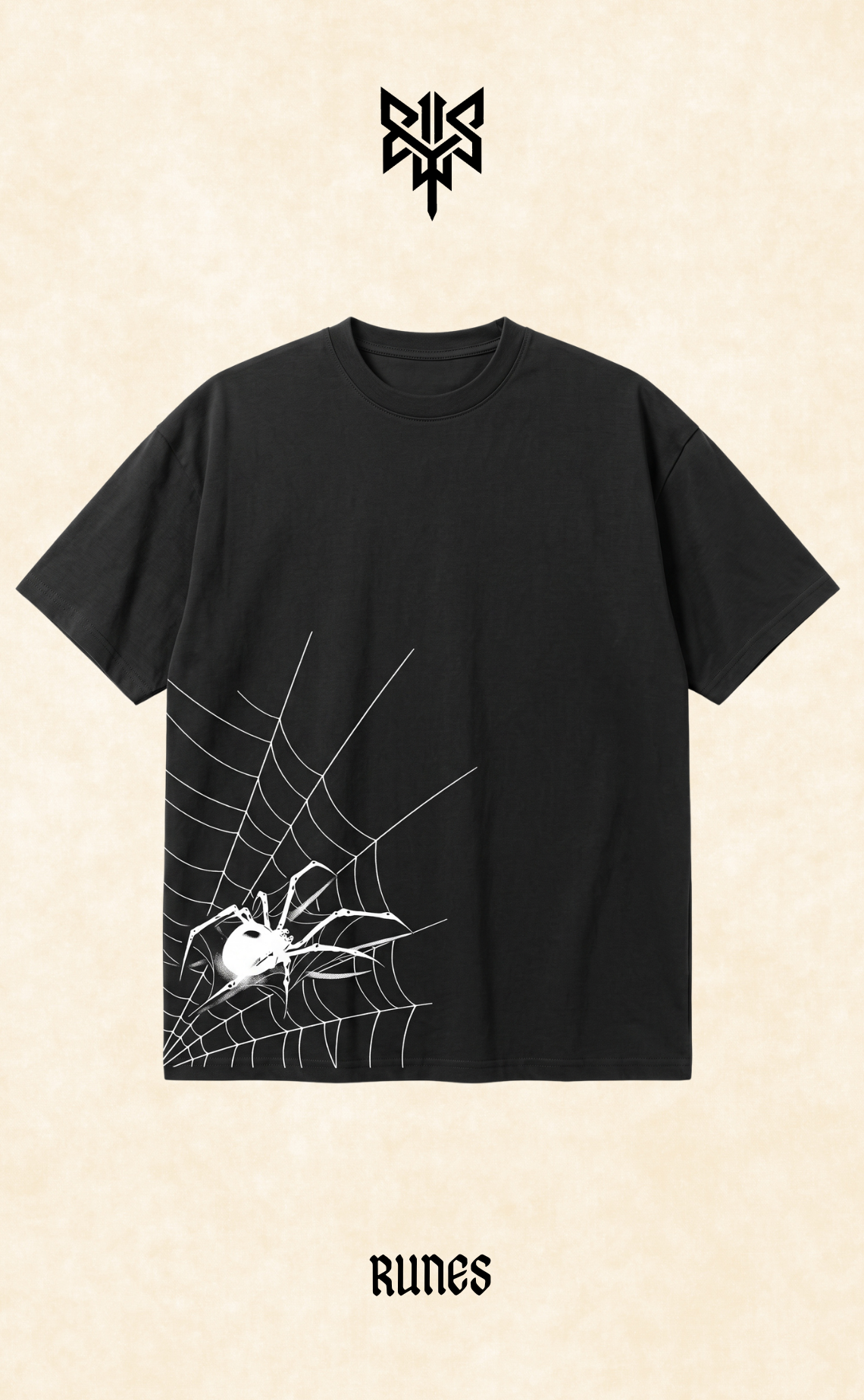 Spider Web Drop Shoulder