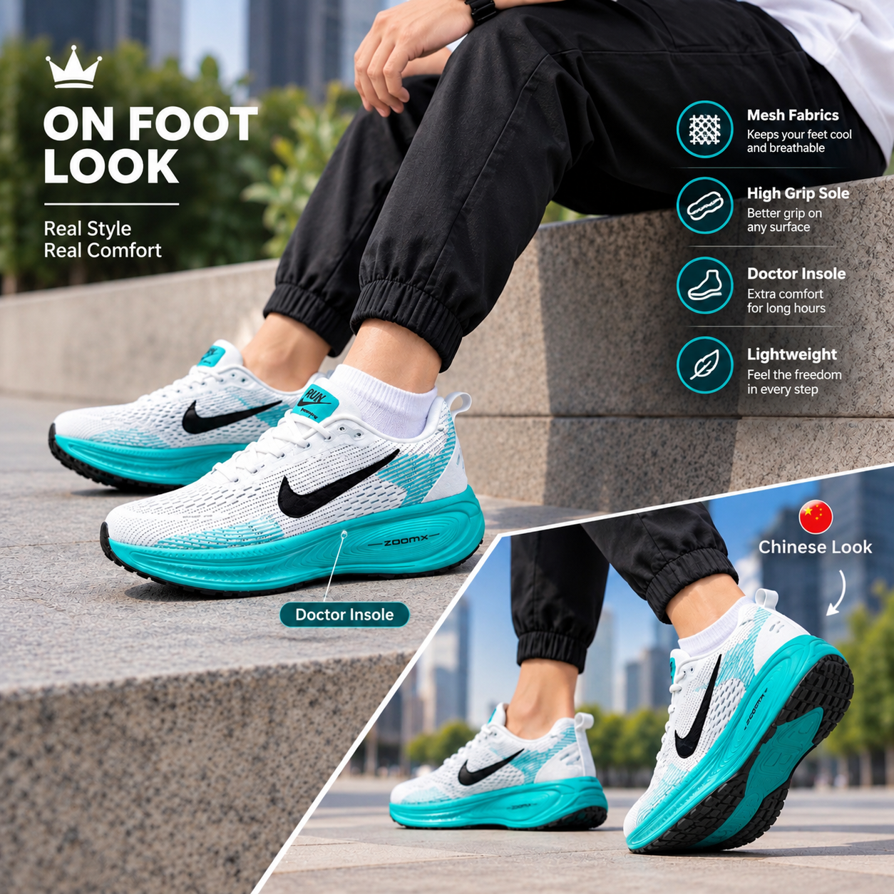 NIKE ZOOM-X:1:1 gred(CRISTAL SKY BLUE) tag product