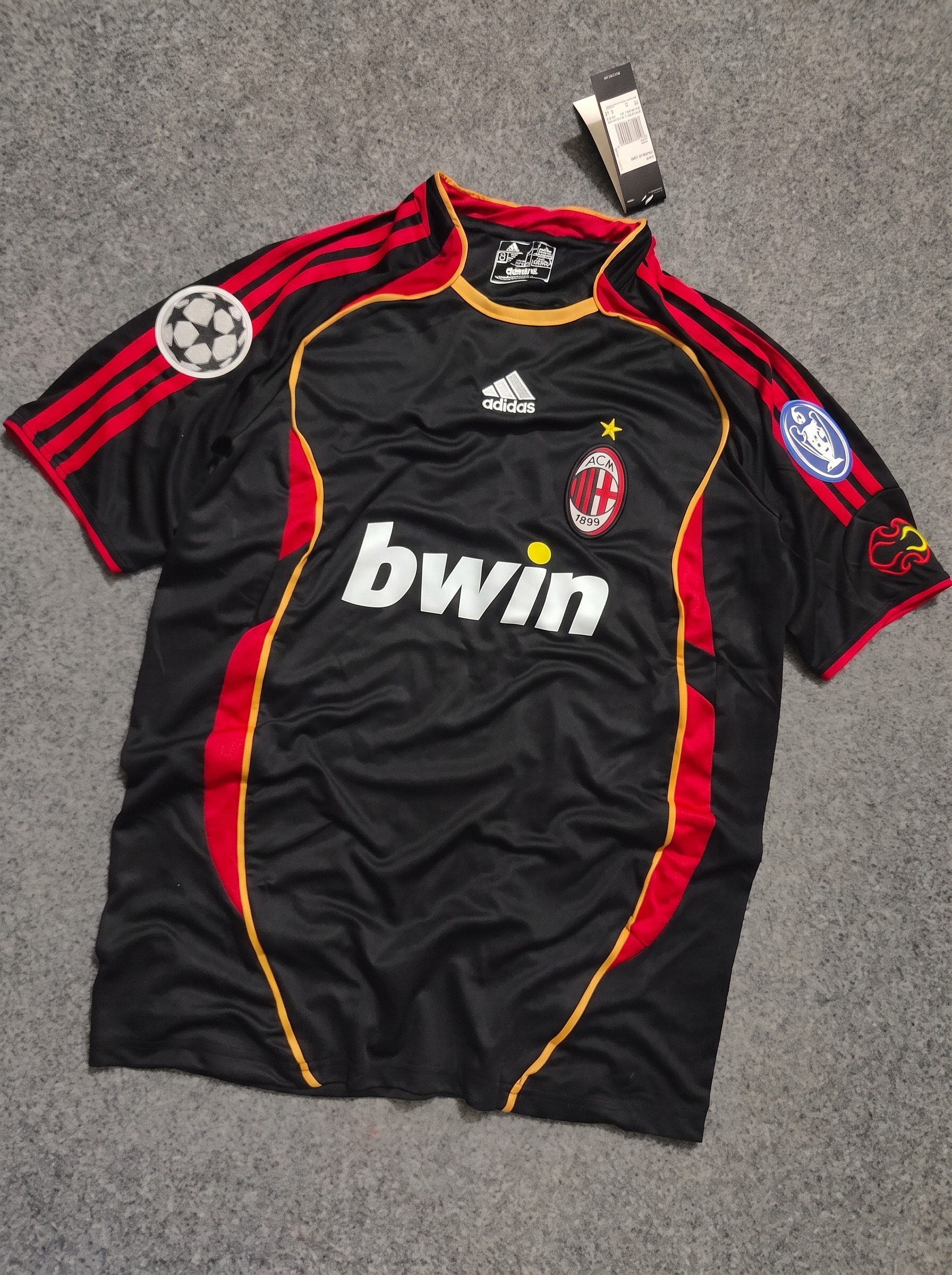 এসি মিলান রেট্রো জার্সি Super Quality (Black)
