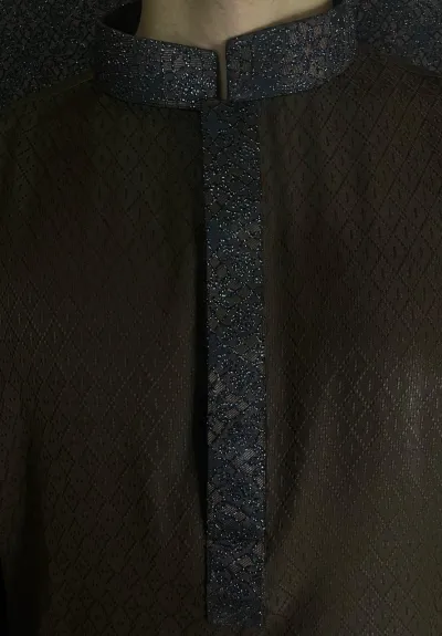**STOCK OUT**Modern Brown Panjabi (Galaxy Contrast)_img_1