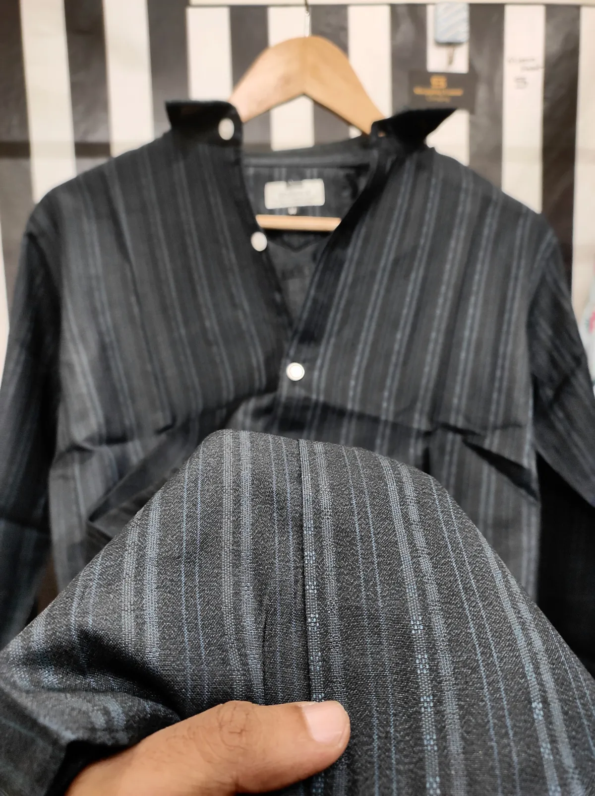 Trendy strip print shirt for summer