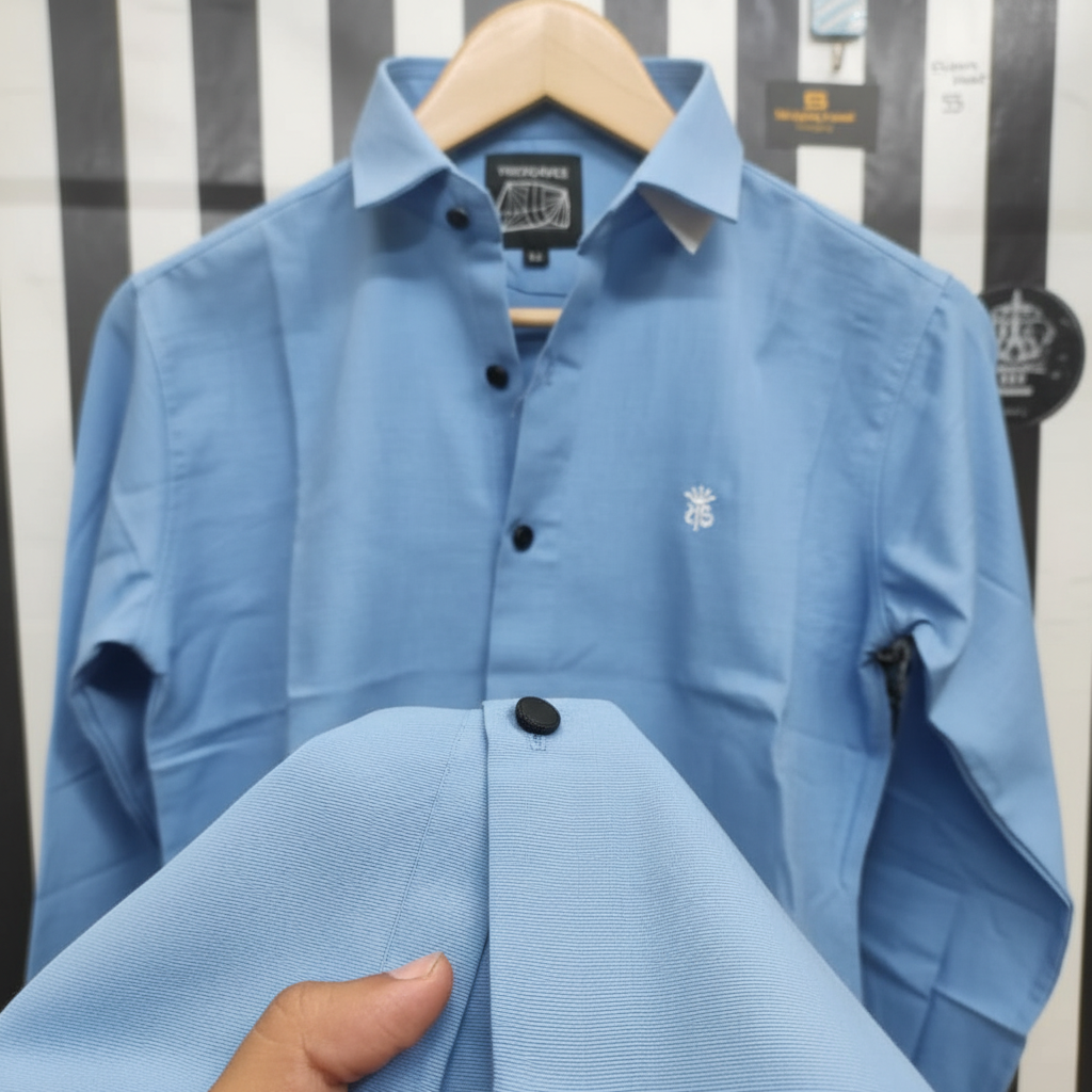 Solid Formal Shirt for men (Sky)