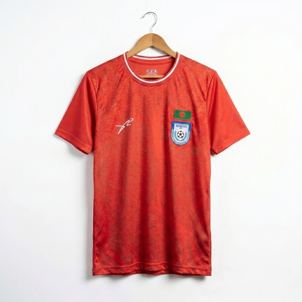 Bangladesh fotball jersy (Red- Fan addition)