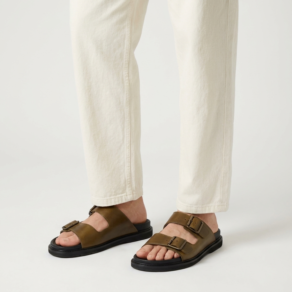 Premium designed pure lather slipper sandal -002_img_1