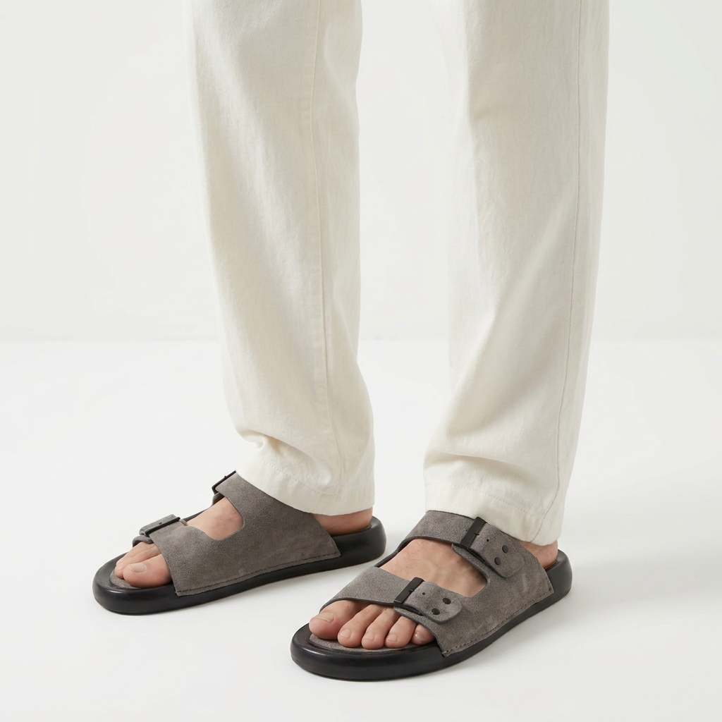 Premium pure lather slipper sandal -008
