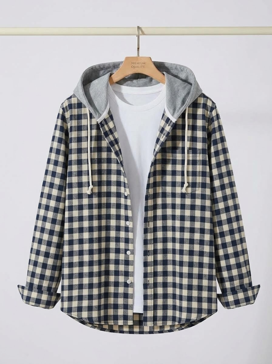 Premium hooded shirt for winter 0052