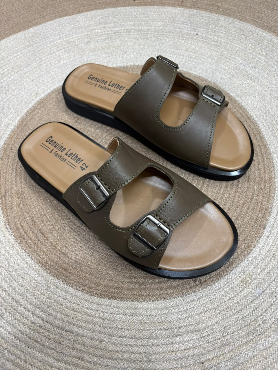Premium designed pure lather slipper sandal -002_img_3