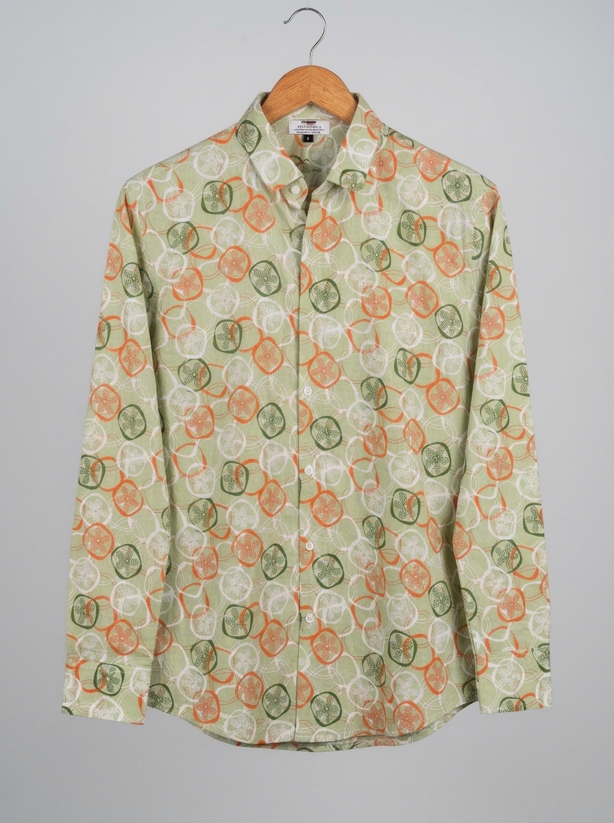 Trendy floral print shirt