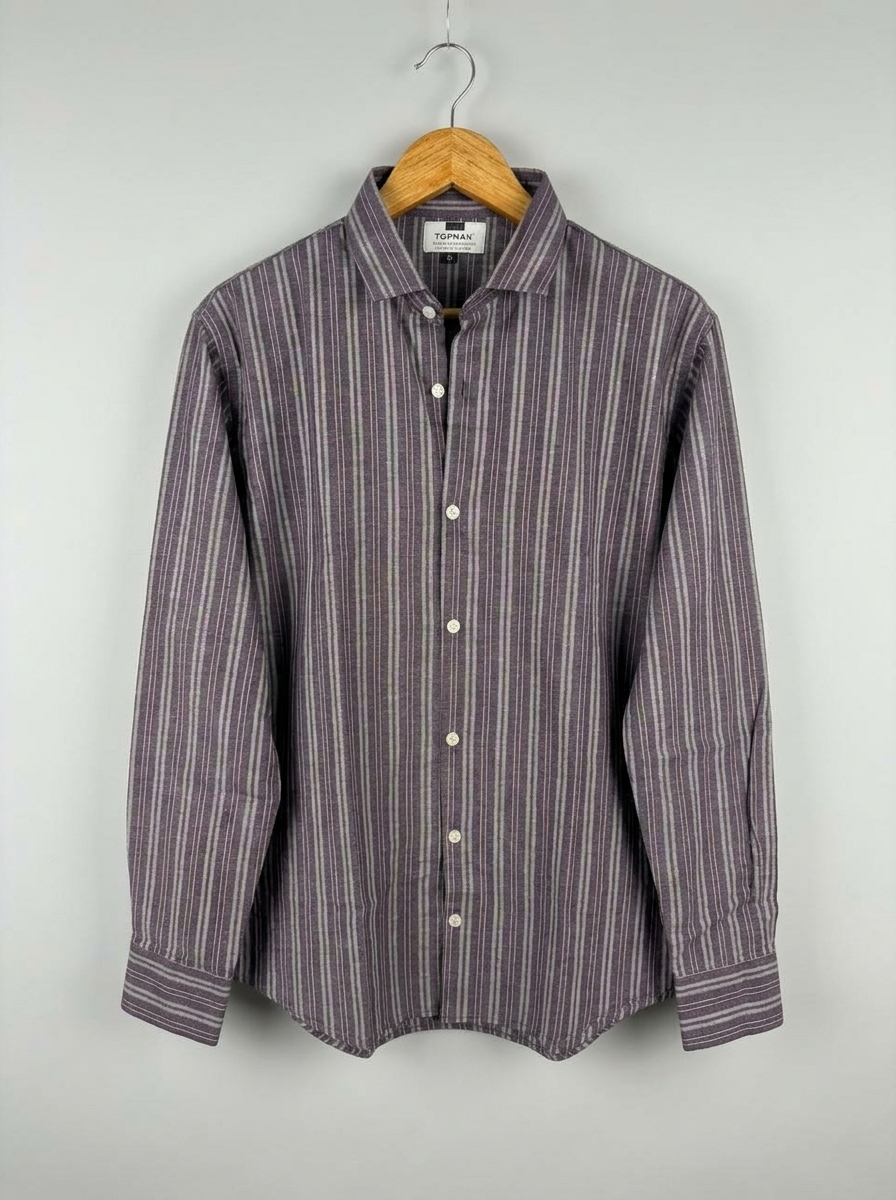 Trendy strip print shirt for summer