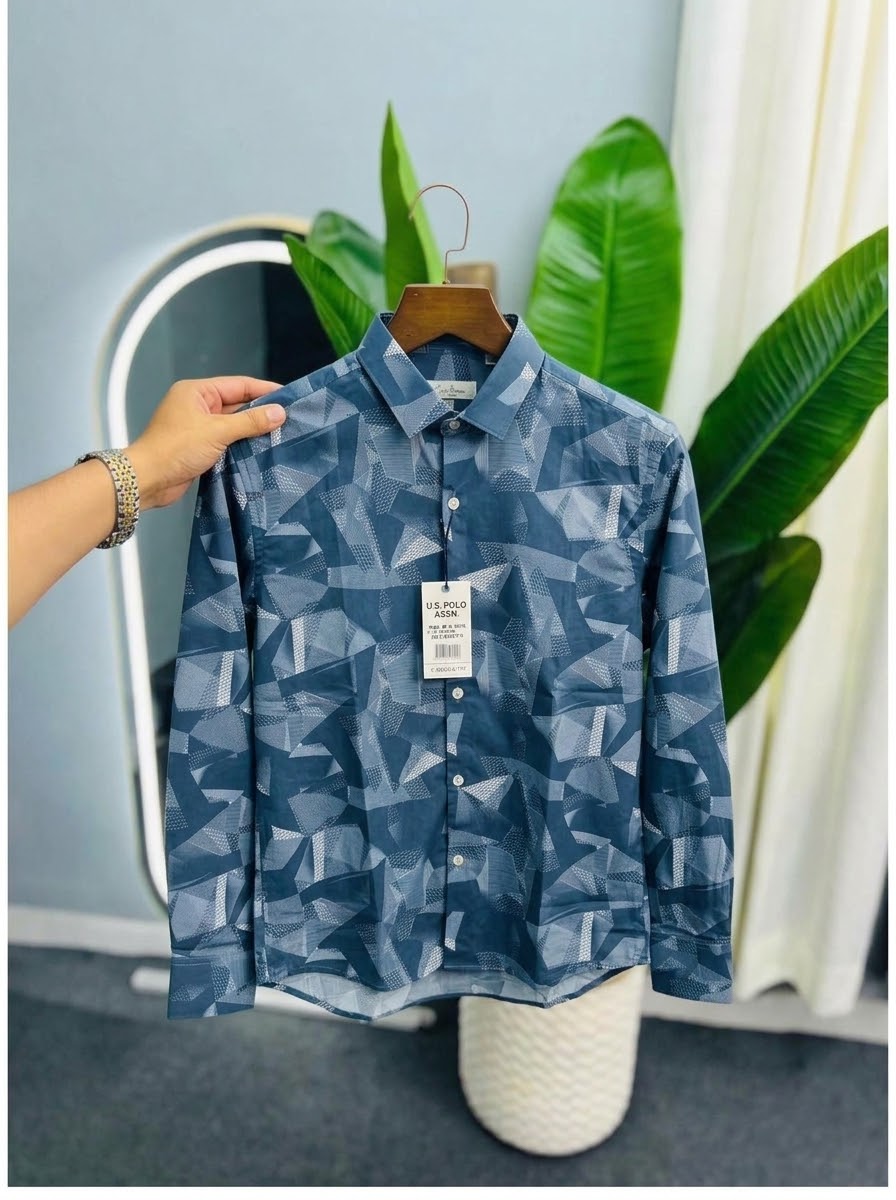 Trendy magnet fabric print shirt_img_0