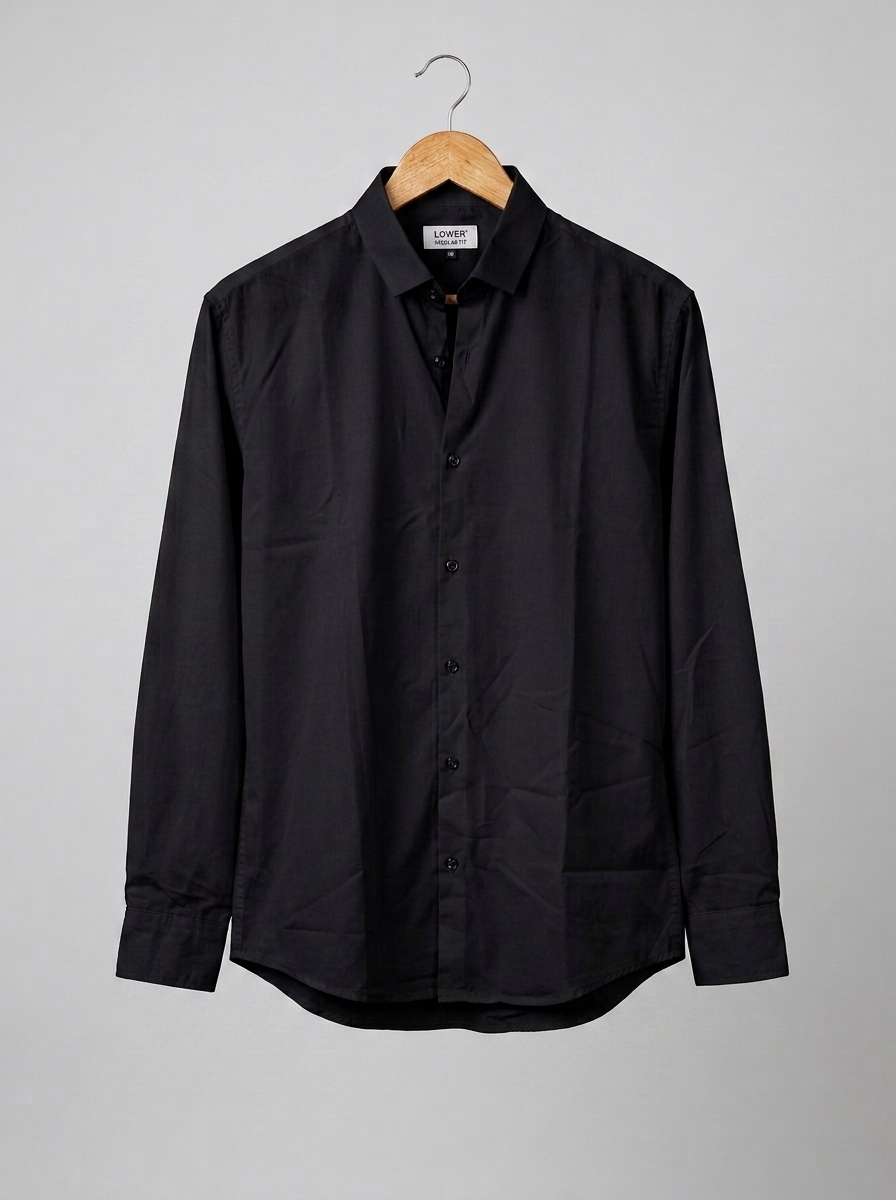 Premium cotton shirt- Black (Premium)