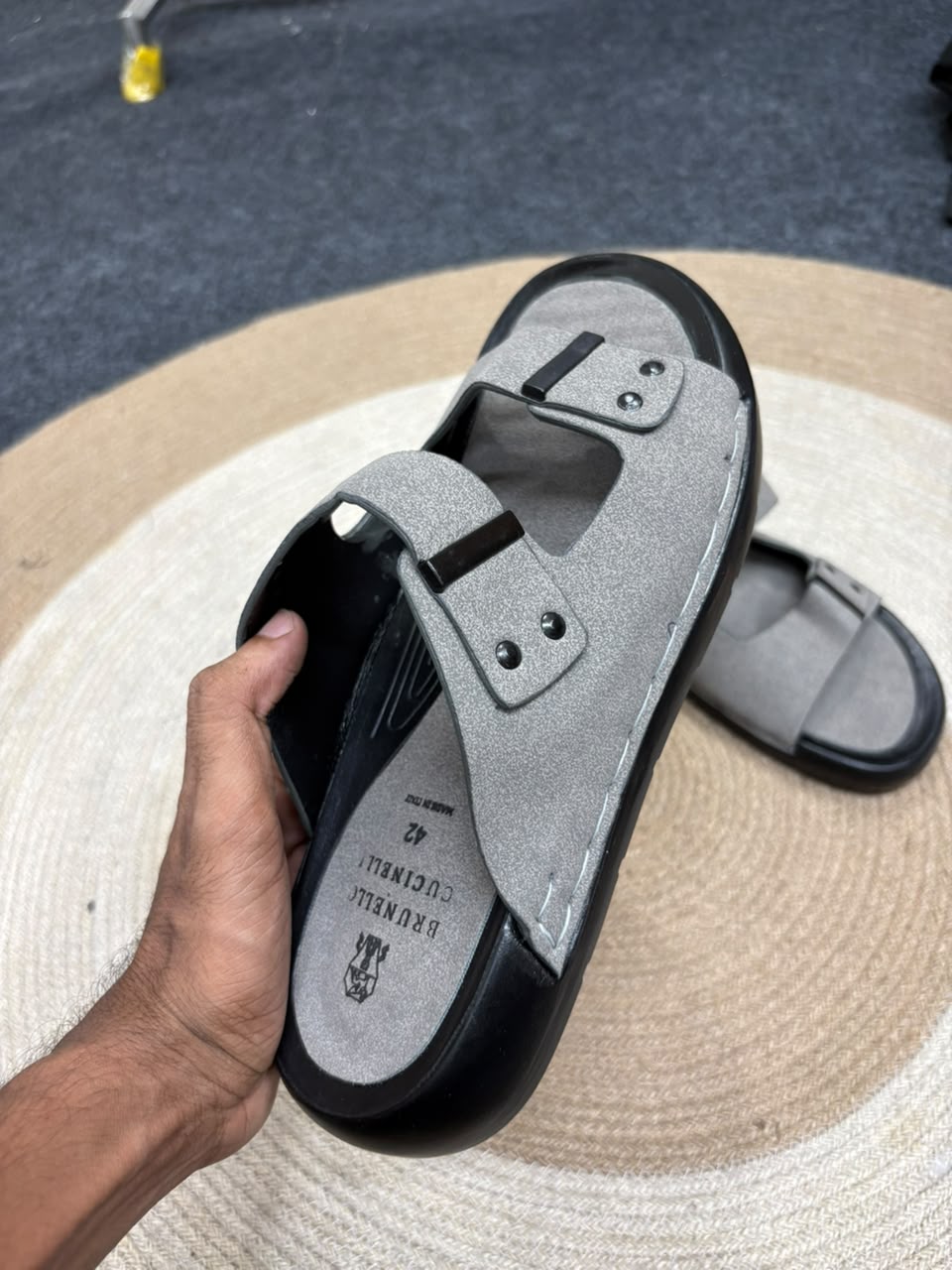 Premium pure lather slipper sandal -008_img_4