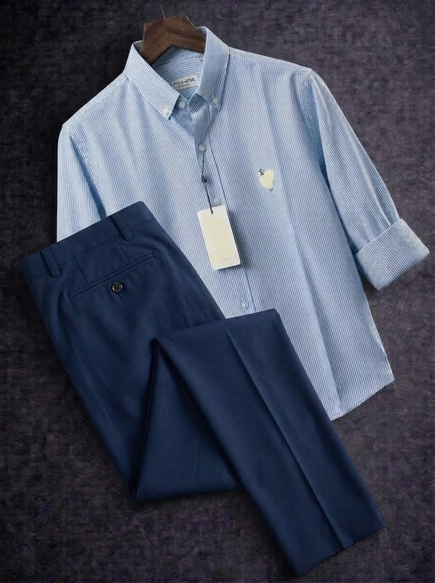 Old money shirt with Formal black pant