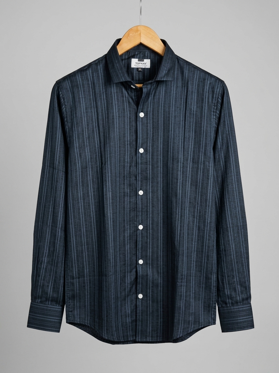 Trendy strip print shirt for summer
