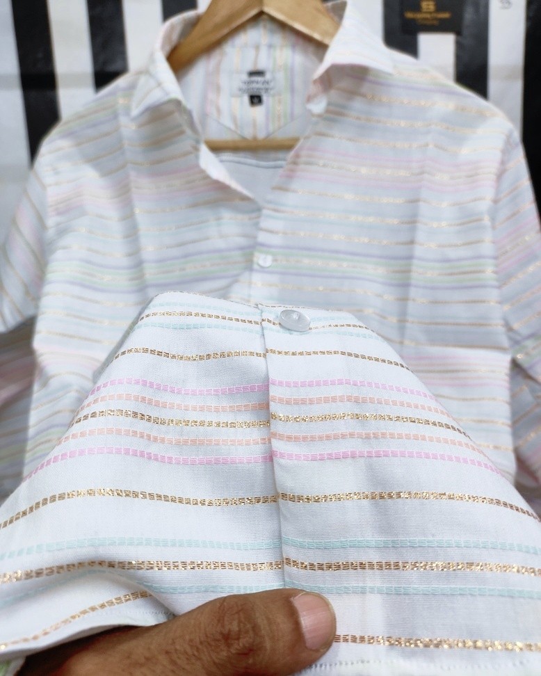 Premium solid with stripe shirt (white)_img_1