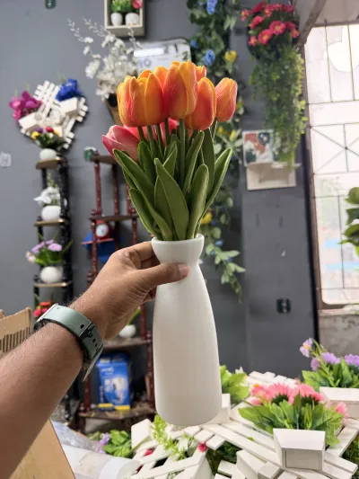 10 পিস টিউলিপ ফুল সহ ডেকোরেটিভ ভাসমূল্য: ৳৫০০ মাত্র_img_1