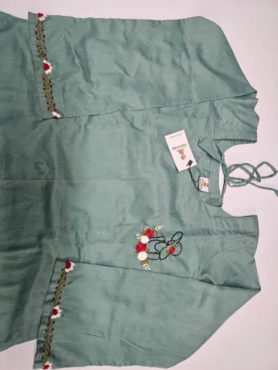 tops, মেয়েদের সুন্দর  হেন্ড এম্রোডারি টপ্স।_img_1