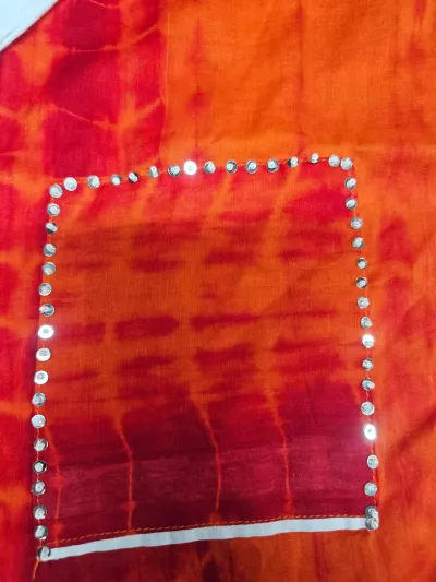 tops set, কমলা লালের বাটিক টপ্স ও পেন্ট কাটিং ছেলয়ার_img_2