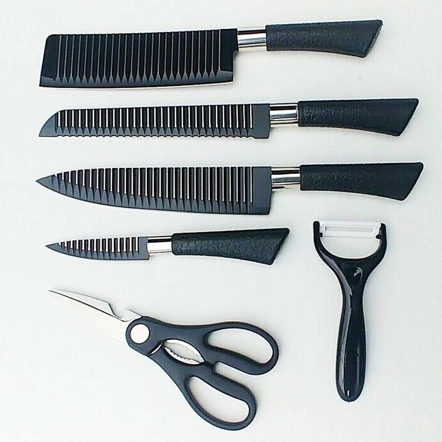 Zepter international 6 Piece Knife Set Finished In Wrinkle Black thumbnail 2