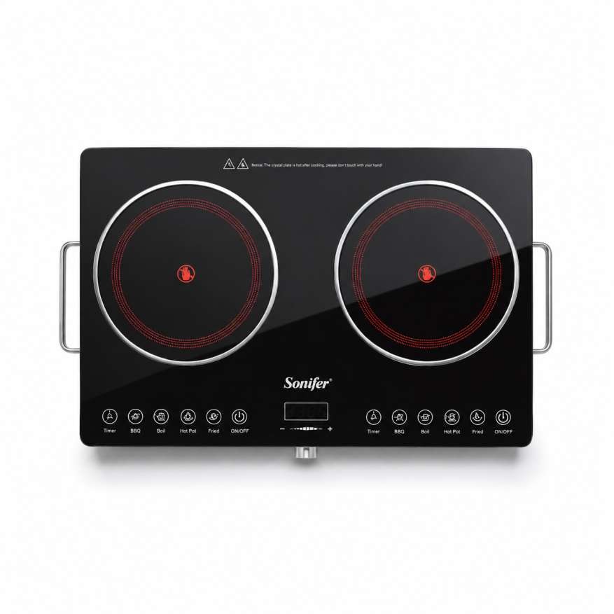 Sonifer SF-3051 new kitchen multifunctional big size dual hot plate sensor electric double induction cooker