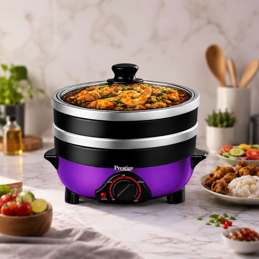Prestige 6 Liter 4 Pot Electric Cooker 1800W | Multifunctional thumbnail 2