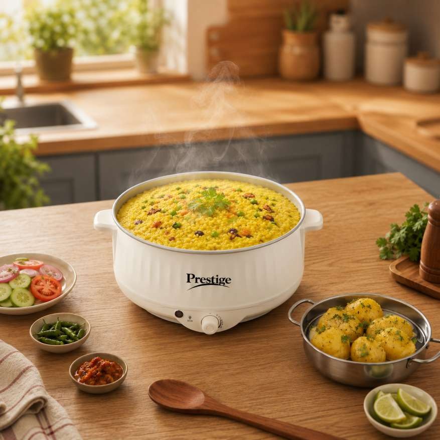 Prestige Gold 6.5L Electric Cooker – 1200W Non-Stick Multi Cooker (Model: CW-786-30) thumbnail 2