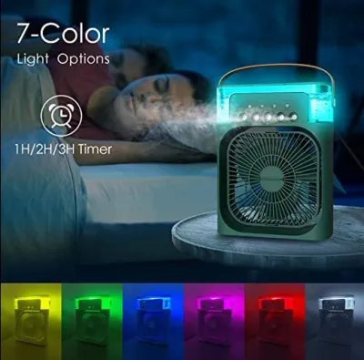 3 in 1 USB Portable Non Rechargeable Air Cooling Fan with Humidifier Purifier Mist and LED Light_img_0