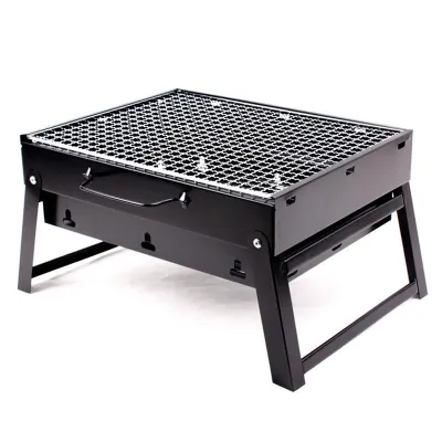 BBQ Grill Portable, Charcoal Barbecue Grill Smoker Grill for Outdoor Cooking Camping Hiking Picnics (P-3072)_img_3