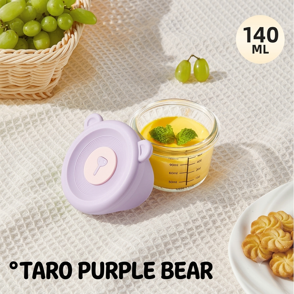 Baby Glass Food Supplement Box, Fresh Storage, Steamable Custard Bowl, Special Baby Food Supplement Bowl, Cup Mold Tool Set_img_2