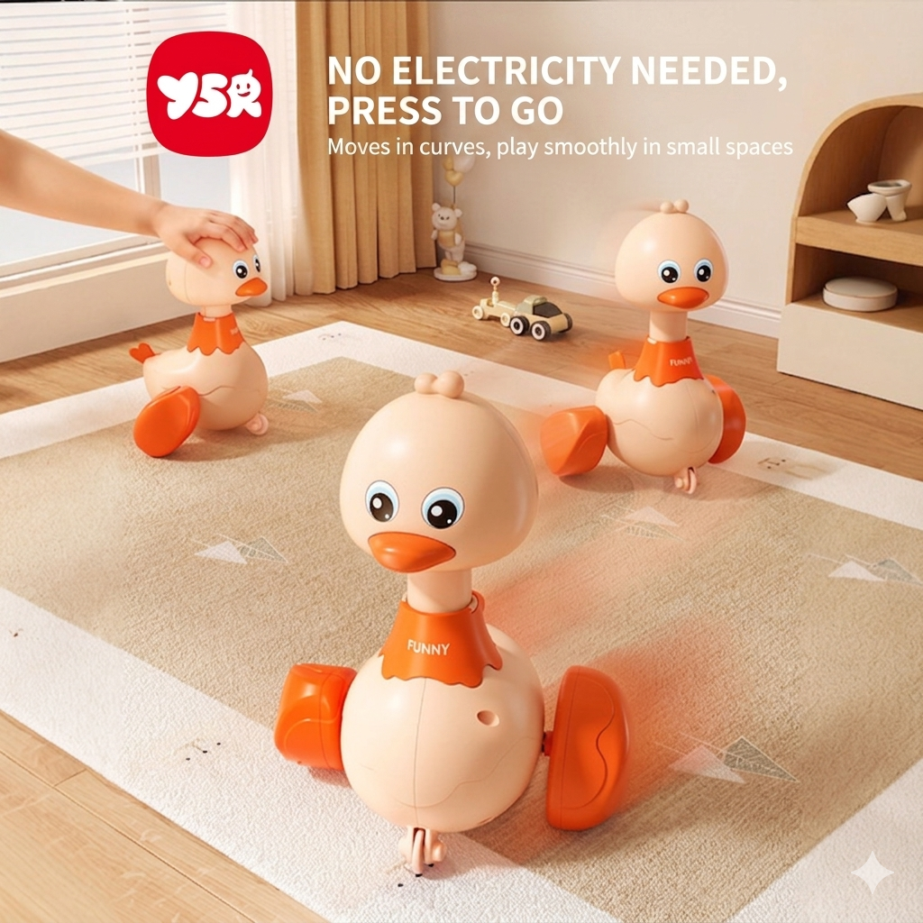 Baby Head-Up Crawling Press Toy for Small Month-Old Babies to Consume Energy, Hand Rattle for Infants 0-6 Months, Early Education to Coax the Baby_img_1