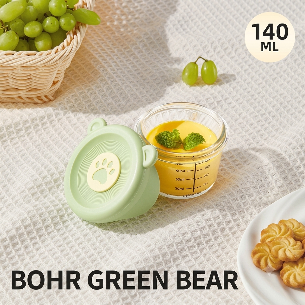Baby Glass Food Supplement Box, Fresh Storage, Steamable Custard Bowl, Special Baby Food Supplement Bowl, Cup Mold Tool Set_img_1