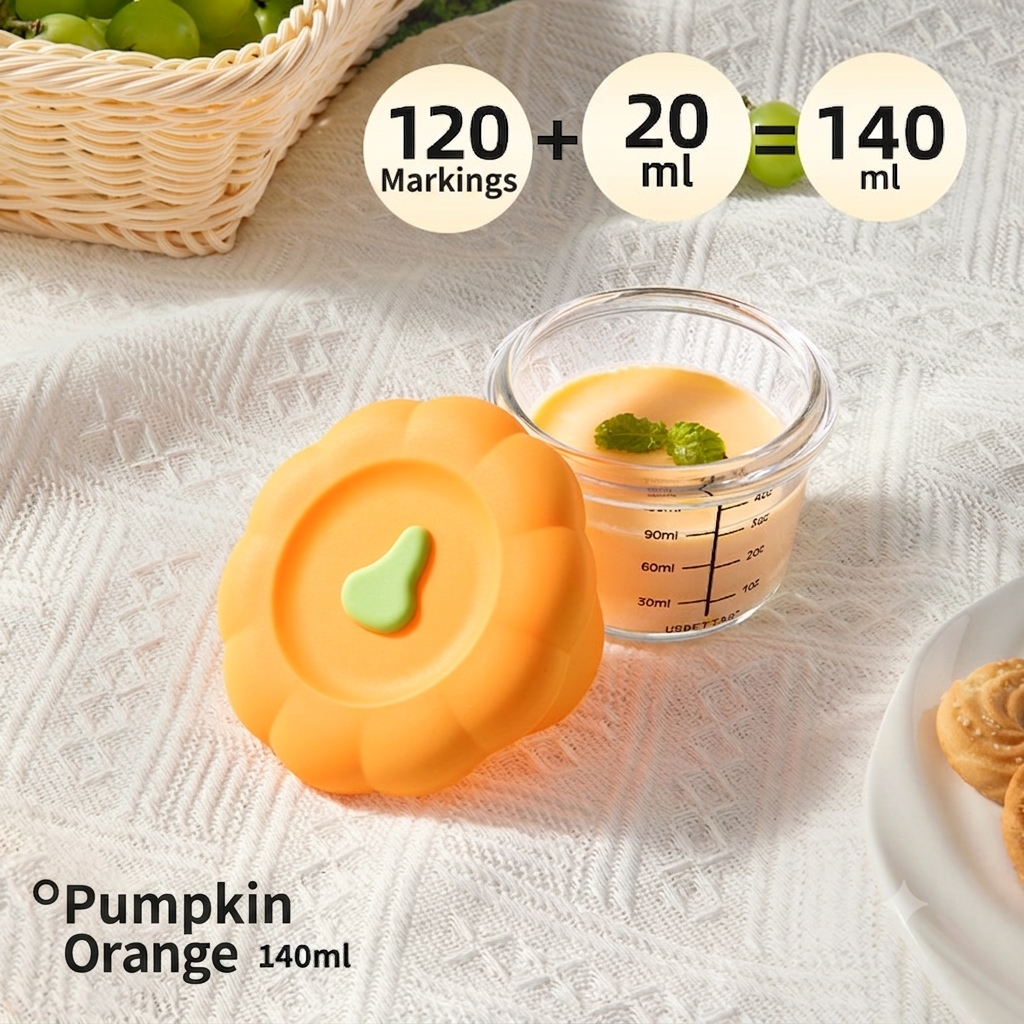 Baby Glass Food Supplement Box, Fresh Storage, Steamable Custard Bowl, Special Baby Food Supplement Bowl, Cup Mold Tool Set