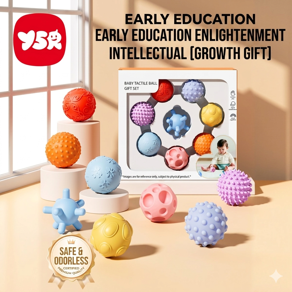 Baby Sensory Ball for Tactile Stimulation, Chewable Touch Ball, Sensory Integration Hand-Grasping Ball, Baby Grasping Sensory Training Ball Toy_img_2