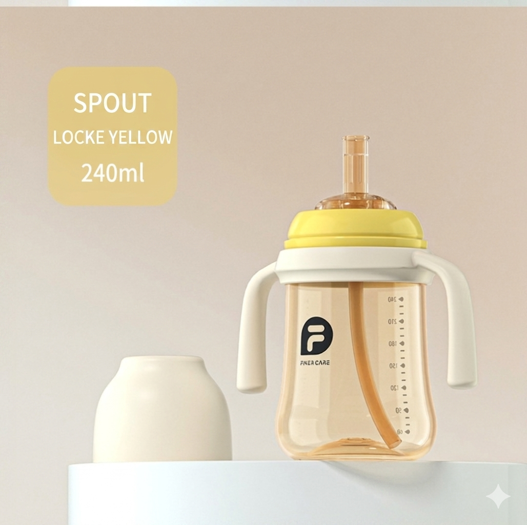 Wide mouth PPSU feeding bottle for newborn baby anti-choking and anti-flatulence feeding bottle for children's pipette cup for big baby direct drinking tube feeding bottle