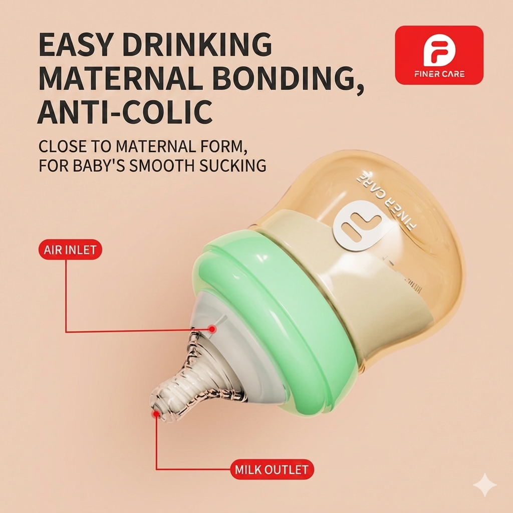 Newborn baby PPSU Bottle anti-flatulence wide-caliber drinking water newborn baby milk for 0 to 3-6 months_img_3