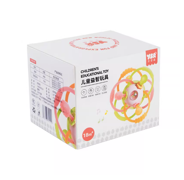 Manhattan Hand-held Ball Baby Toy 0-1 Year Old Puzzle Early Education Baby 3 to 6 Months 4 Molar Silicone Bite_img_5