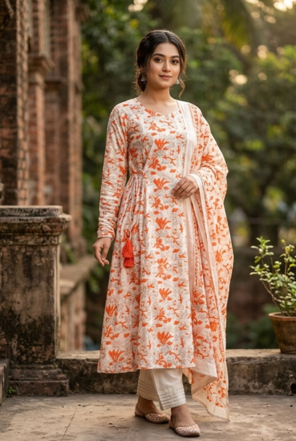তাঁতের থ্রী পিস