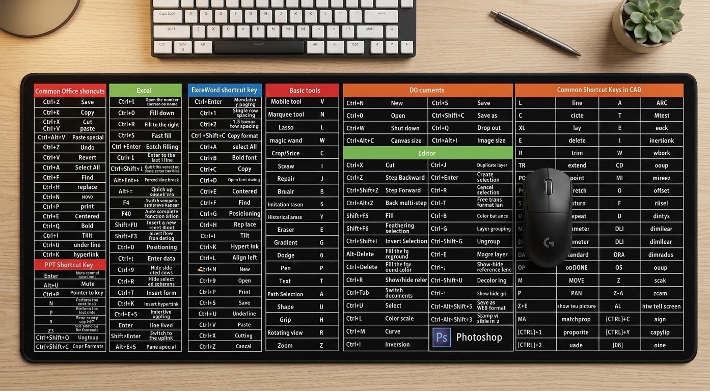 ✅ Shortcut Key Mouse Pad_img_1