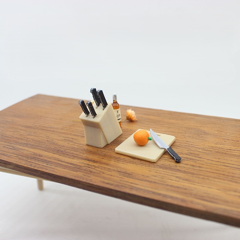 Knife Block & Cutting Board Set