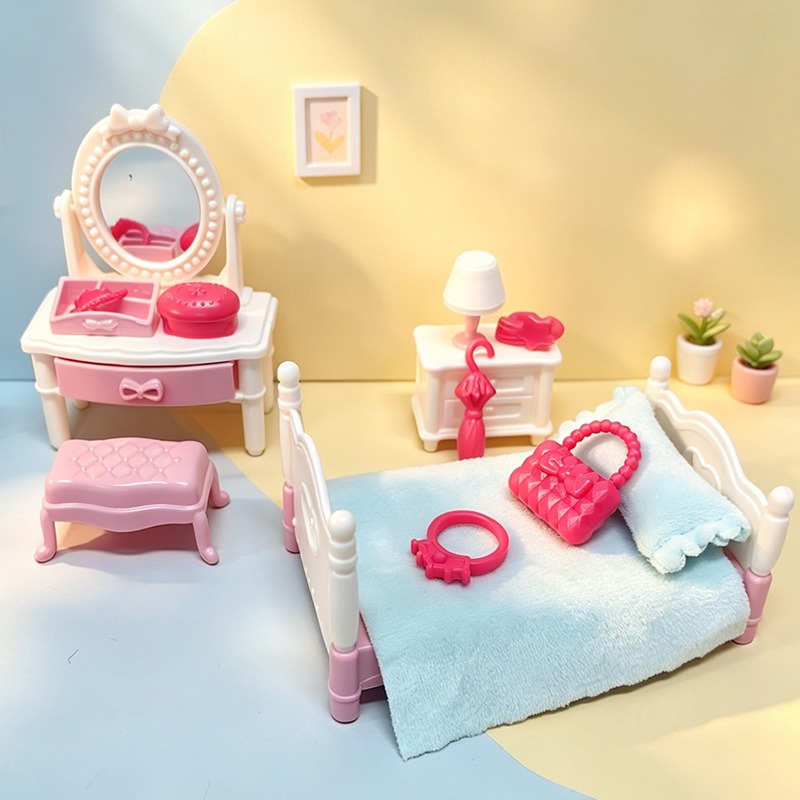 411 Pink & White Princess Bedroom Furniture Set