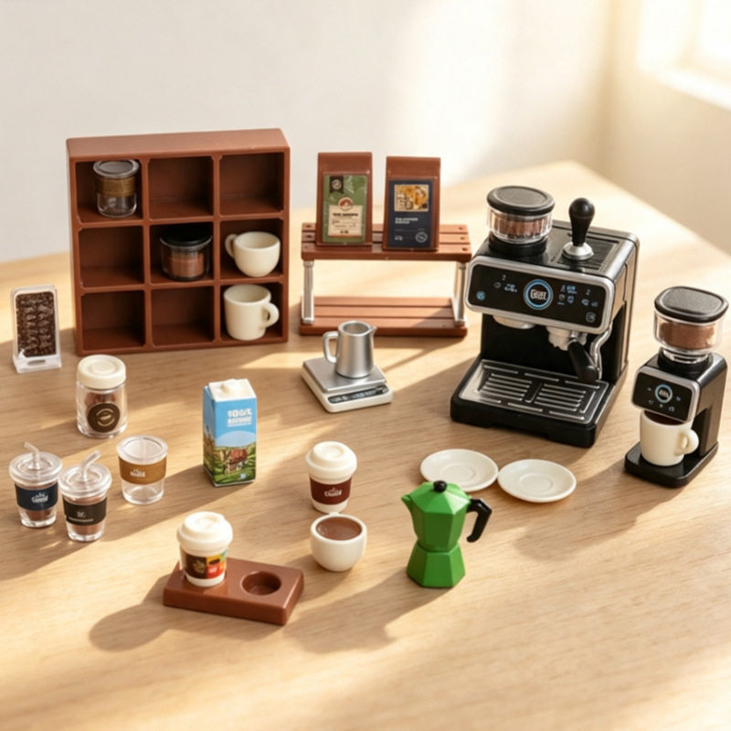 D20 Coffee Shop Set with Espresso Machine