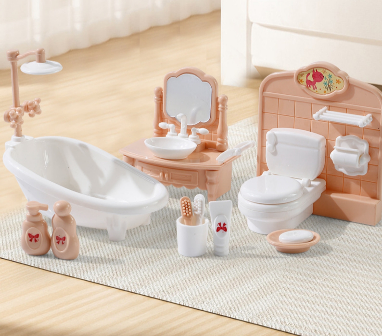 Dollhouse Bathroom Set