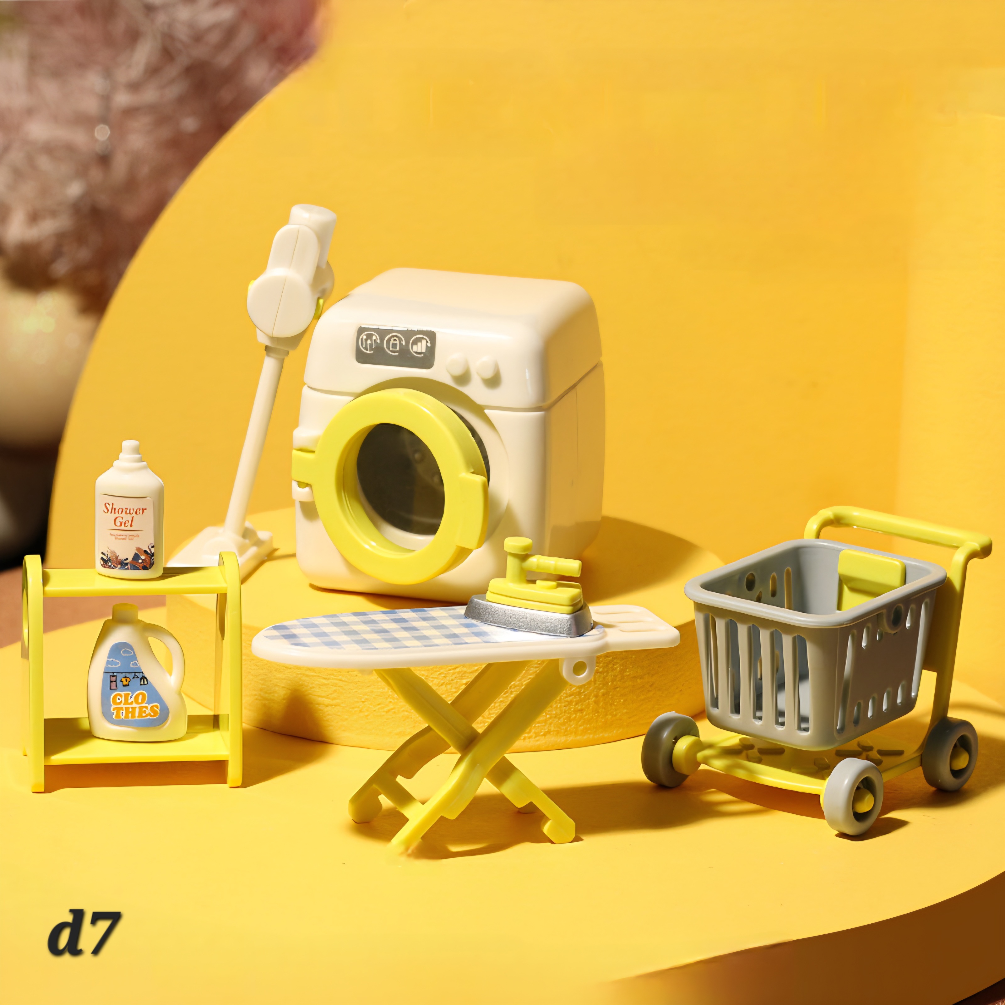 d7 Yellow Washing Machine Set