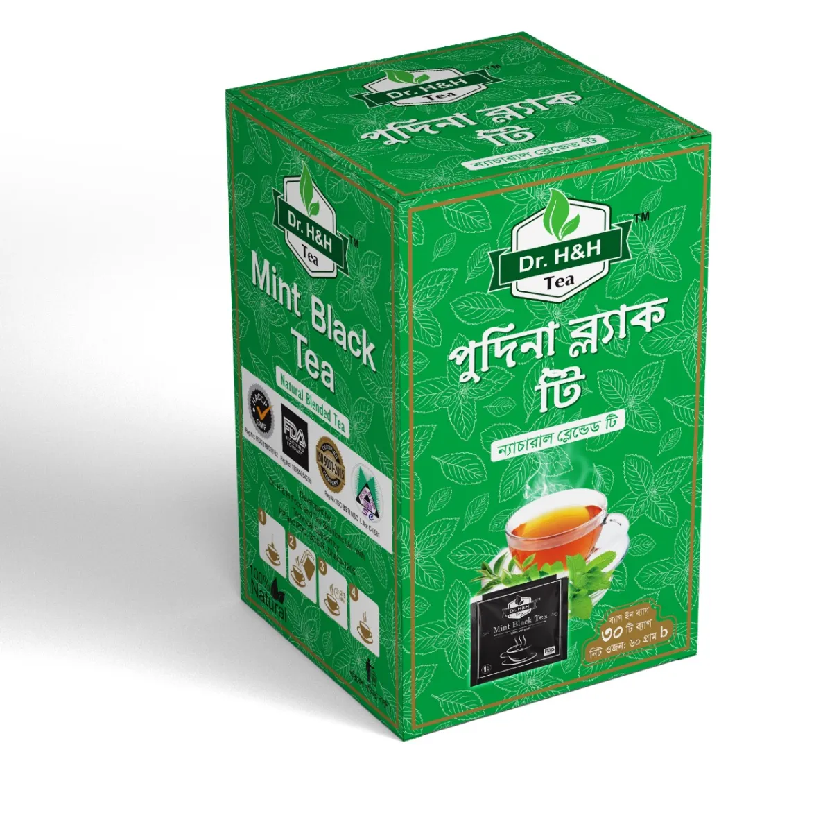 Dr. H&H Mint Black Tea 30's Pack