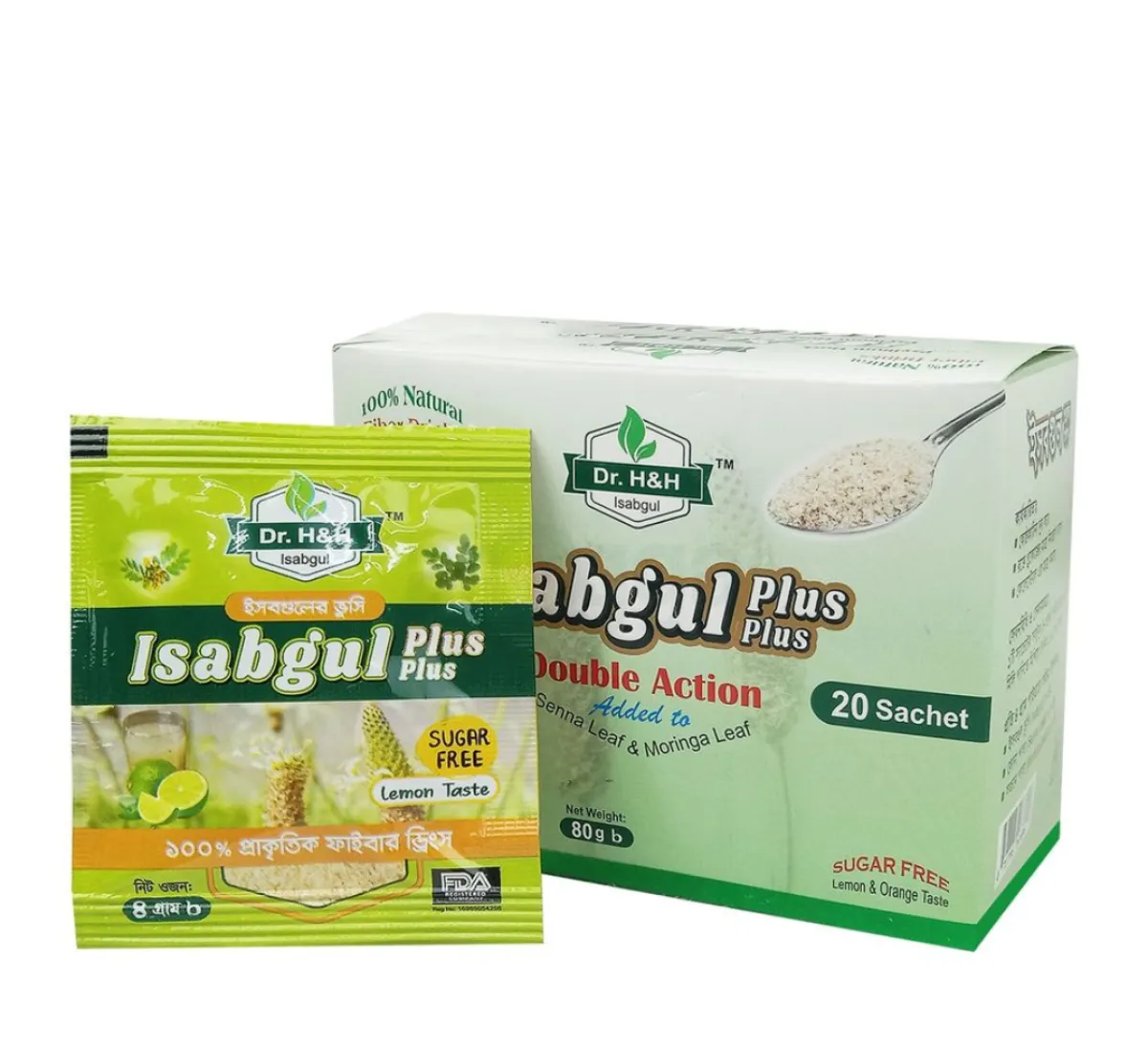 Dr. H&H Isabgul Plus - 20 Sachet 80gm